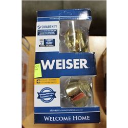 WEISER SMARTKEY SINGLE CYLINDER DEADBOLT ON