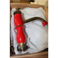RED VANITY FAUCET (8077)