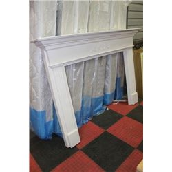 WHITE FIREPLACE MANTLE