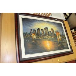 BRIDGE FRAMED PAINT PICTURE