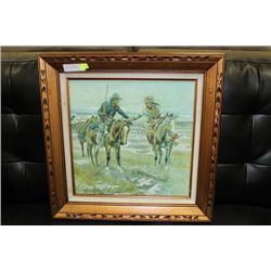 COWBOY AND INDIAN PAINTING