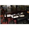 Image 1 : SQUARE BAR HIGH TABLE WITH 8 CHAIRS