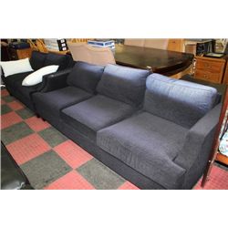 NAVY FABRIC SOFA  AND LOVESEAT