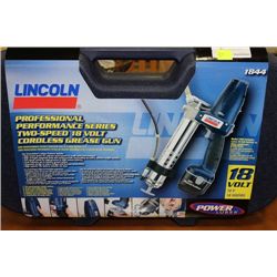 LINCOLN PROFESSIONAL 2 SP 18 VOLT CORDLESS GREASE