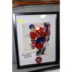 GUY CARBONNEAN GUARANTEED AUTHENTIC AUTOGRAPHED