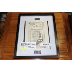 WAYNE GRETZKY GUARANTEED AUTHENTIC AUTOGRAPHED