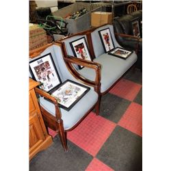 BLUE ANTIQUE SHERITAN SETEE SET