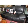 Image 1 : BLACK LEATHER SOFA