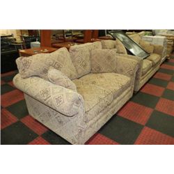 FABRIC SOFA AND LOVE SEAT