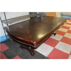 NEW DBL KITCHEN PEDESTAL TABLE W LEAF