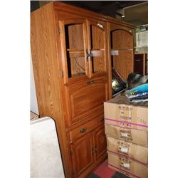 2 PALLISER OAK CABINETS SOLD TOGETHER***
