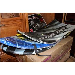 PACK OF 4 LIGHT-WEIGHT TOBOGGANS