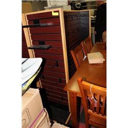 TWO TONE ROLLING RETAIL RACKS, x2