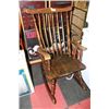 Image 1 : ANTIQUE HIGHBACK SOLID WOOD ROCKING CHAIR