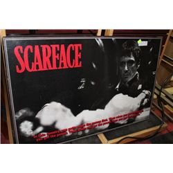 LARGE SCARFACE WALL PLAQUE 34INCH. X 22INCH.