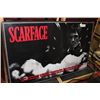 Image 1 : LARGE SCARFACE WALL PLAQUE 34INCH. X 22INCH.