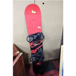 LTD. SNOW QUEST RED SNOWBOARD W/ BINDINGS