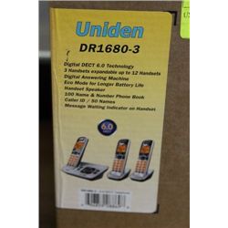 UNIDEN DR-1680-3 3 PHONE COMBO