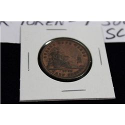 CANADA 1852 QUEBEC TOKEN, SCARCE