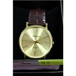 MING BO QUARTZ MAN'S WATCH