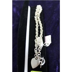 .925 16" NECKLACE WITH HEART