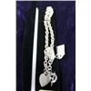 Image 1 : .925 16" NECKLACE WITH HEART