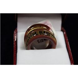 MURANO GLASS SILVER  24KT GOLD RING MADE IN ITALY