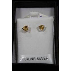 CITRINE & .925 SILVER EARRINGS