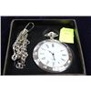 Image 1 : QUARTZ POCKET WATCH W/ CHAIN (NEW)