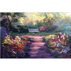 "Painted Bench" by Mark King.