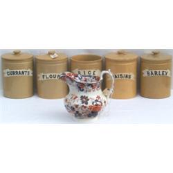 C19th Mason's type jug, inscribed to base 'AMHERST JAPAN, NO. 62, STONE CHINA`,...
