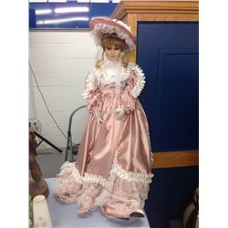 Large Porcelain Collector Doll (36  high)