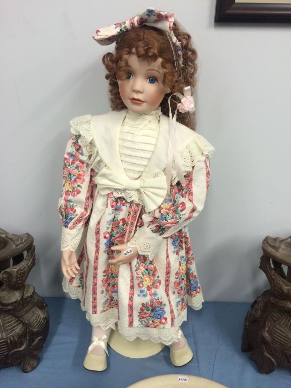 porcelain dolls with numbers on neck