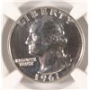 Image 2 : 1961 WASHINGTON QUARTER, NGC PROOF-68!