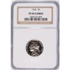 Image 1 : 1962 JEFFERSON NICKEL, NGC PROOF-69 CAMEO!