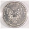 Image 2 : 1996 AMERICAN SILVER EAGLE ENHANCED WITH GOLD GILT ON THE OBVERSE, IN CAPSULE
