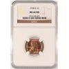 Image 1 : 1938-S LINCOLN CENT, NGC  MS-66 RED!