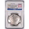 Image 1 : 2014 BASEBALL HALL OF FAME SILVER DOLLAR, NGC PROOF-69 ULTRA CAMEO  BEAUTIFUL!