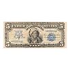 Image 1 : 1899 $5.00 SILVER CERTIFICATE "INDIAN CHIEF" FINE+