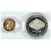 Image 2 : 1987 UNITED STATES CONSTITUTION (2 coin) SET, $5 GOLD & $1 SILVER