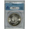Image 1 : 1882-CC MORGAN SILVER DOLLAR ANACS MS 63