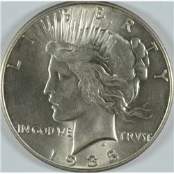 1935 PEACE SILVER DOLLAR MS-65