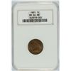 Image 1 : 1891 INDIAN HEAD CENT NGC MS-64 BN