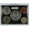 Image 1 : 1959-D MINT SET, HALF, QTR, DIME, NICKEL & CENT in SNAP CASE