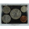 Image 2 : 1959-D MINT SET, HALF, QTR, DIME, NICKEL & CENT in SNAP CASE