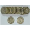 Image 1 : ROLL OF 1964 & 1964-D SILVER KENNEDY HALF DOLLARS