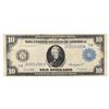 Image 1 : 1914 $10.00 FEDERAL RESERVE NOTE TEAR AT TOP