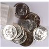 Image 1 : GEM BU ROLL OF ( 10 ) 1958 & ( 10 ) 1958-D FRANKLIN HALF DOLLARS