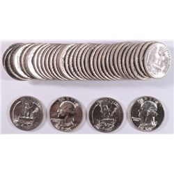 ORIGINAL ROLL OF GEM BU 1956 WASHINGTON QUARTERS