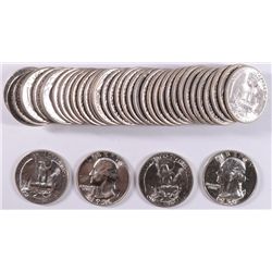 ORIGINAL ROLL OF GEM BU 1956 WASHINGTON QUARTERS